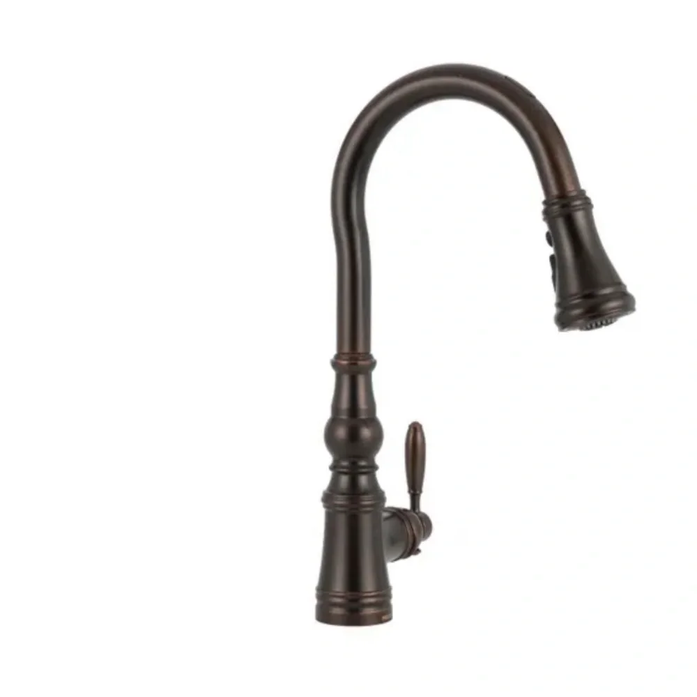 COPY - NWT MOEN Weymouth Oil Rubbed Bronze One-Handle High Arc Pulldown Bar Fau…